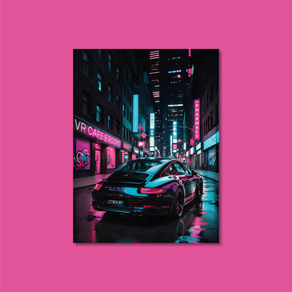 PORSCHE 911 (BACK) **UNFRAMED POSTER**