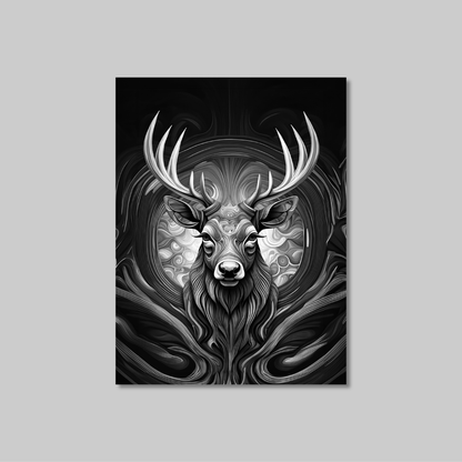 ABSTRACT STAG **UNFRAMED ART PRINT**