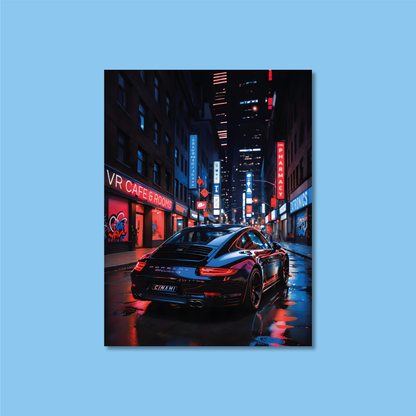 PORSCHE 911 (BACK) **UNFRAMED POSTER**