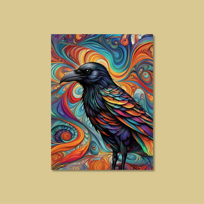 ABSTRACT CROW **UNFRAMED ART PRINT**