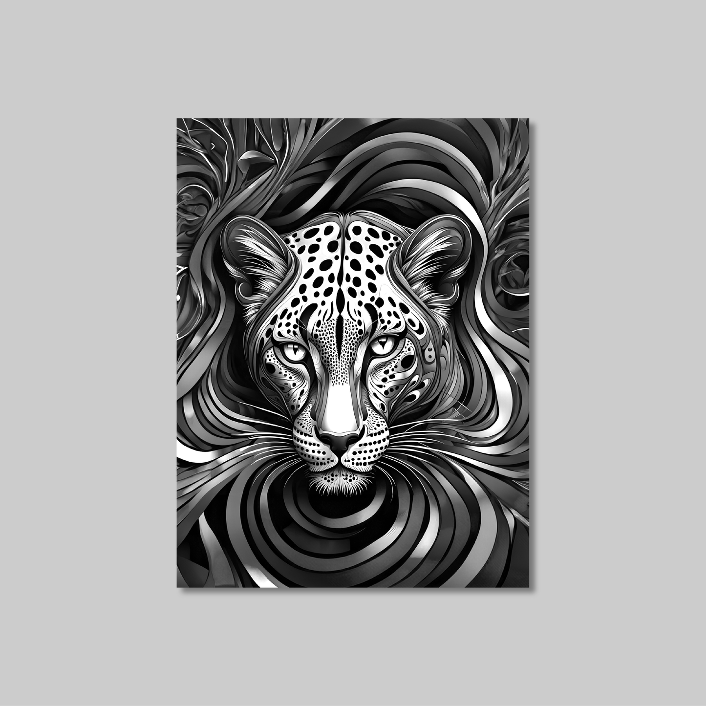 ABSTRACT LEOPARD **UNFRAMED ART PRINT**