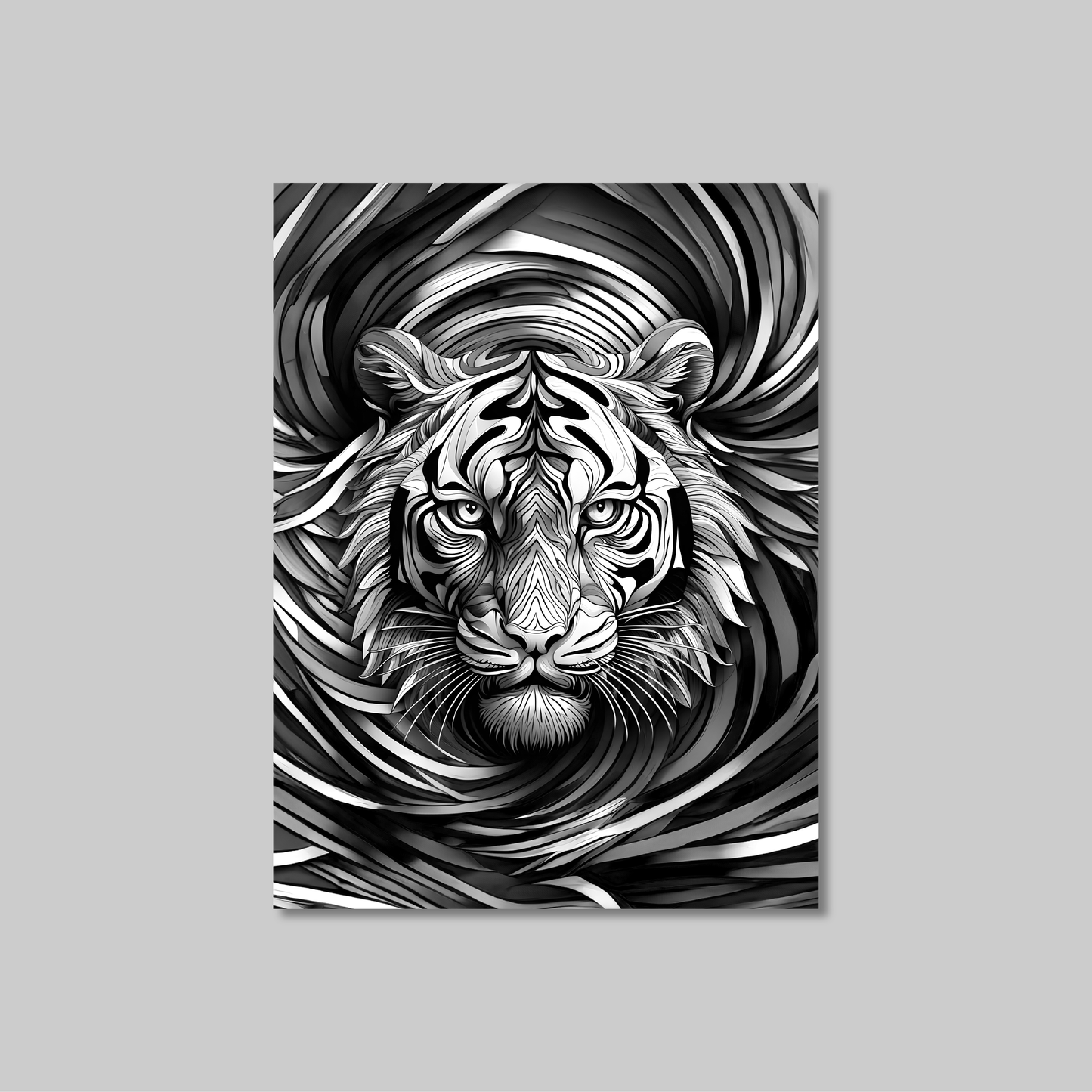 ABSTRACT TIGER **UNFRAMED ART PRINT**