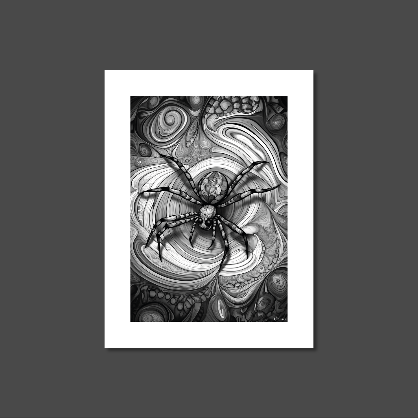 ABSTRACT SPIDER **UNFRAMED ART PRINT**