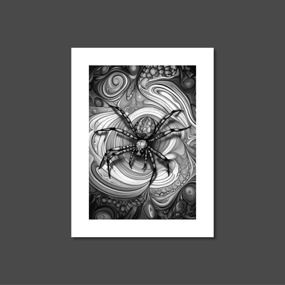 ABSTRACT SPIDER **UNFRAMED ART PRINT**