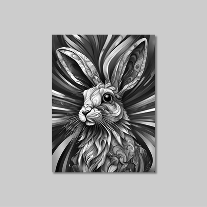 ABSTRACT RABBIT **UNFRAMED ART PRINT**