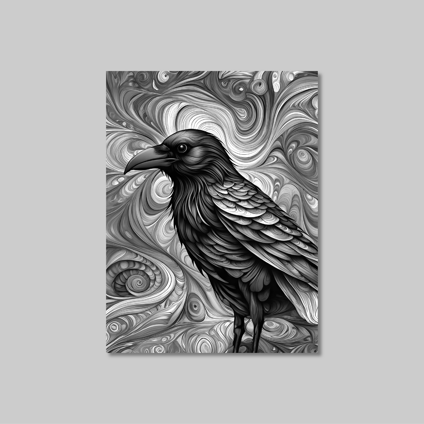 ABSTRACT CROW **UNFRAMED ART PRINT**