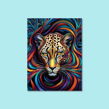 ABSTRACT LEOPARD **UNFRAMED ART PRINT**