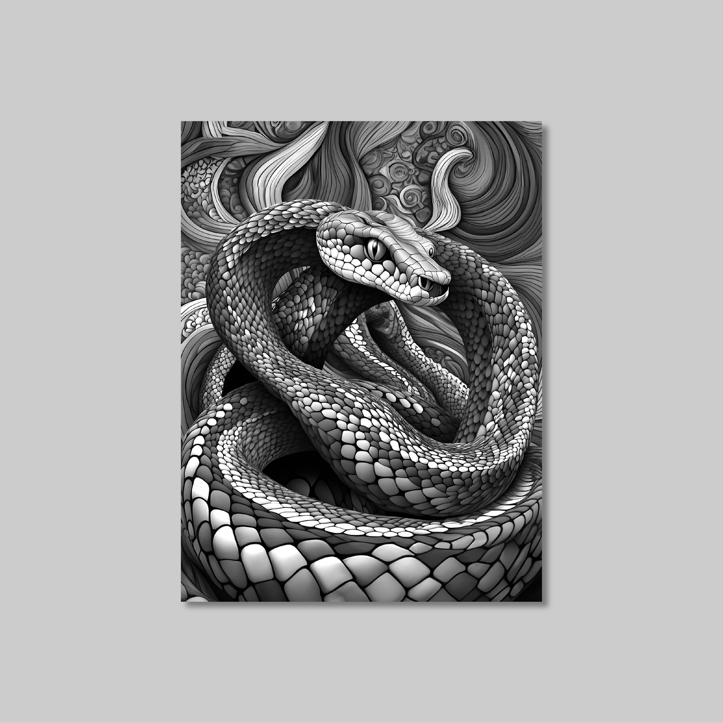 ABSTRACT COBRA **UNFRAMED ART PRINT**