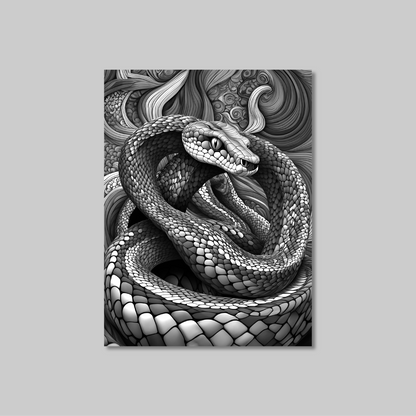 ABSTRACT COBRA **UNFRAMED ART PRINT**