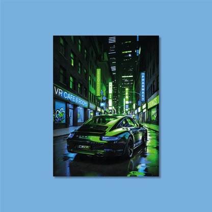 PORSCHE 911 (BACK) **UNFRAMED POSTER**