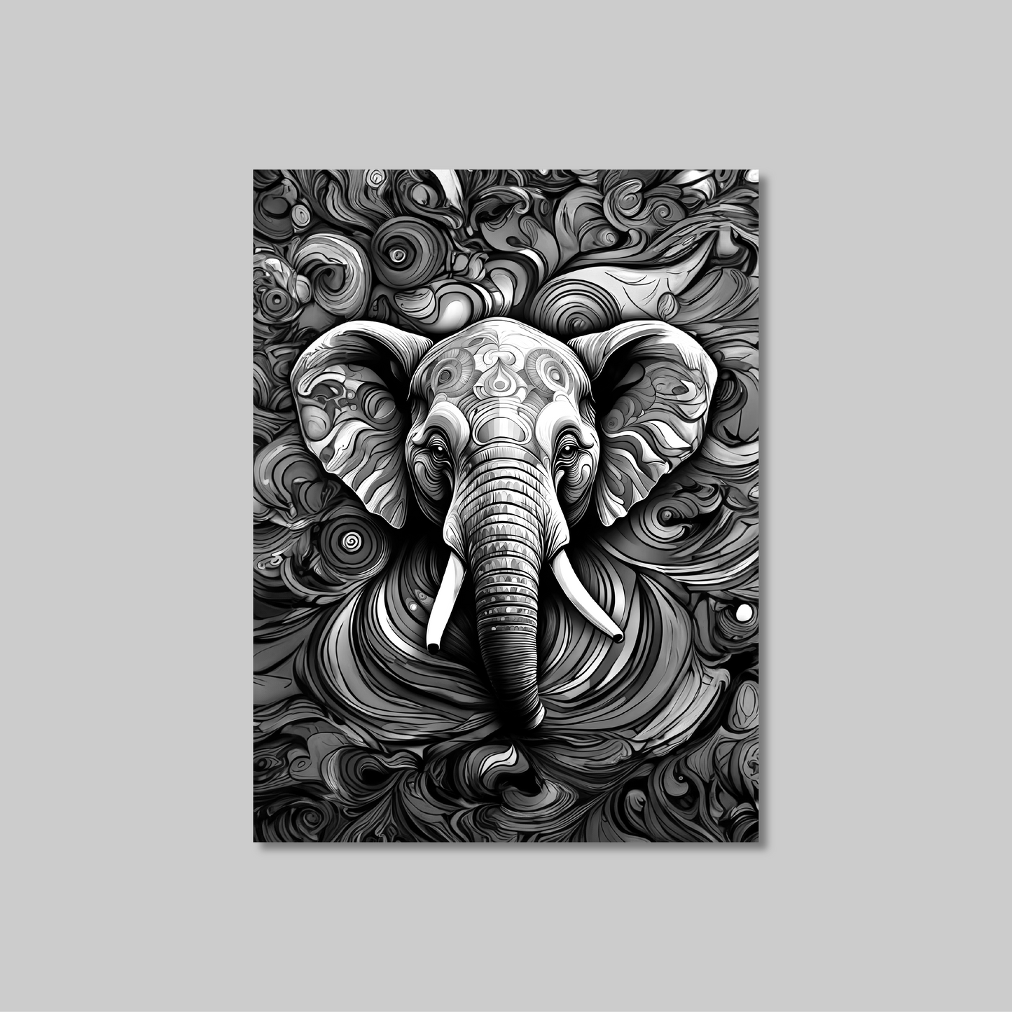 ABSTRACT ELEPHANT **UNFRAMED ART PRINT**