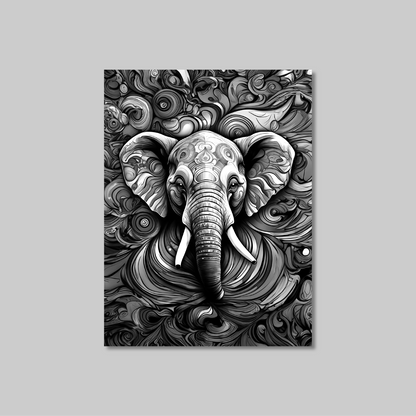 ABSTRACT ELEPHANT **UNFRAMED ART PRINT**