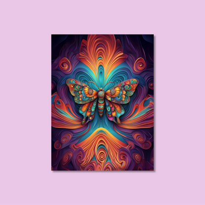 ABSTRACT BUTTERFLY **UNFRAMED ART PRINT**