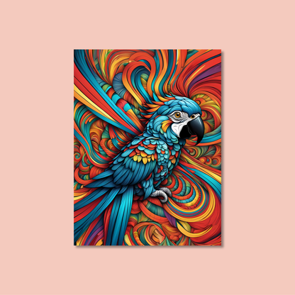 ABSTRACT PARROT **UNFRAMED ART PRINT**