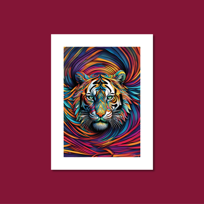 ABSTRACT TIGER **UNFRAMED ART PRINT**