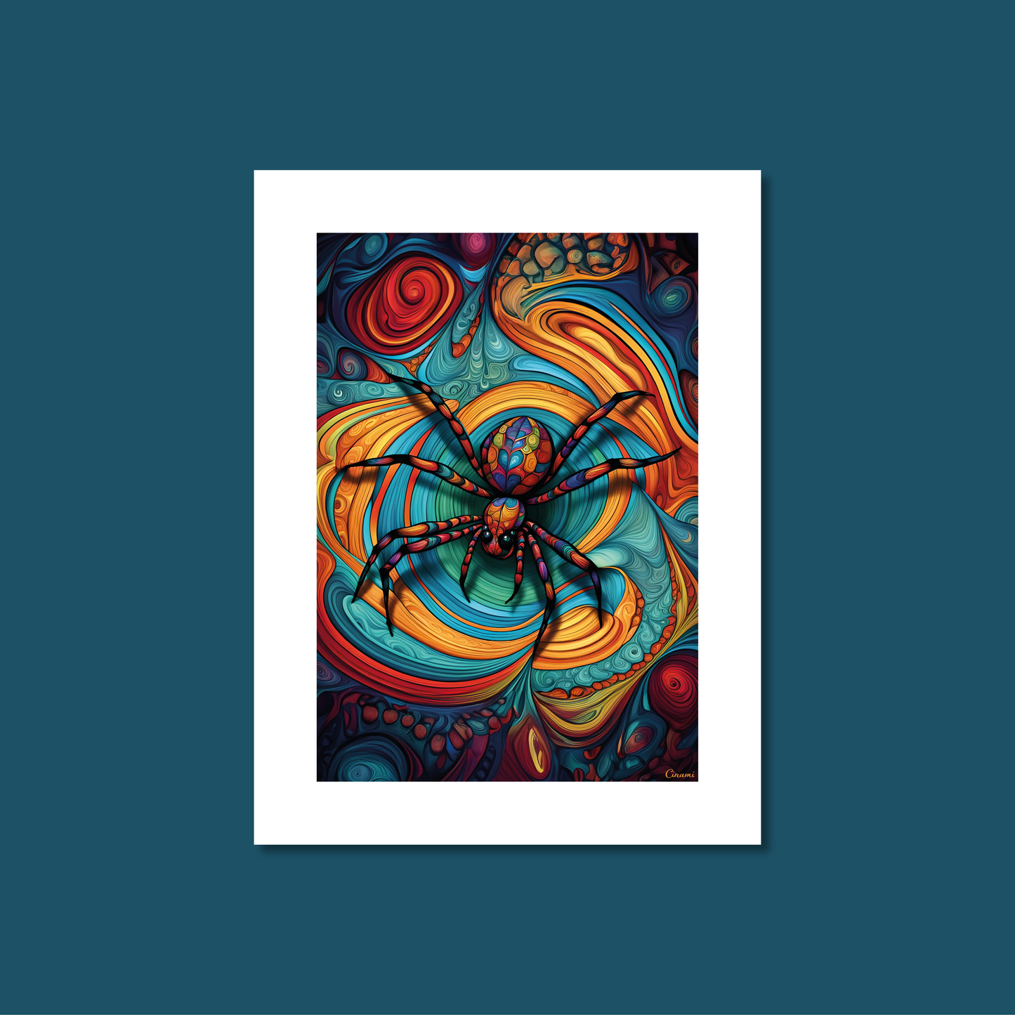 ABSTRACT SPIDER **UNFRAMED ART PRINT**