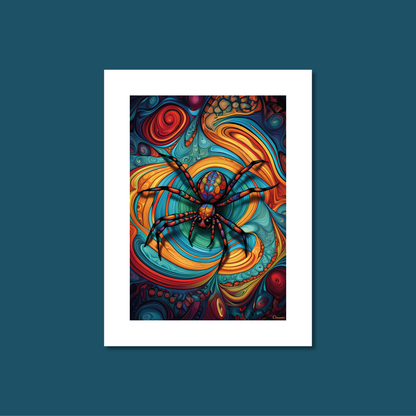 ABSTRACT SPIDER **UNFRAMED ART PRINT**