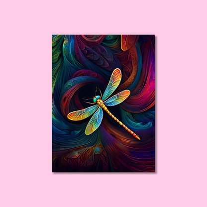 ABSTRACT DRAGONFLY **UNFRAMED ART PRINT**