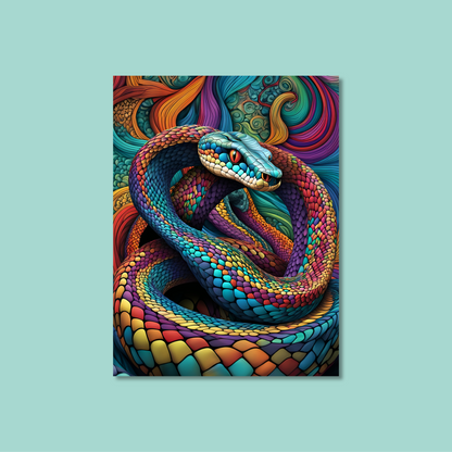 ABSTRACT COBRA **UNFRAMED ART PRINT**