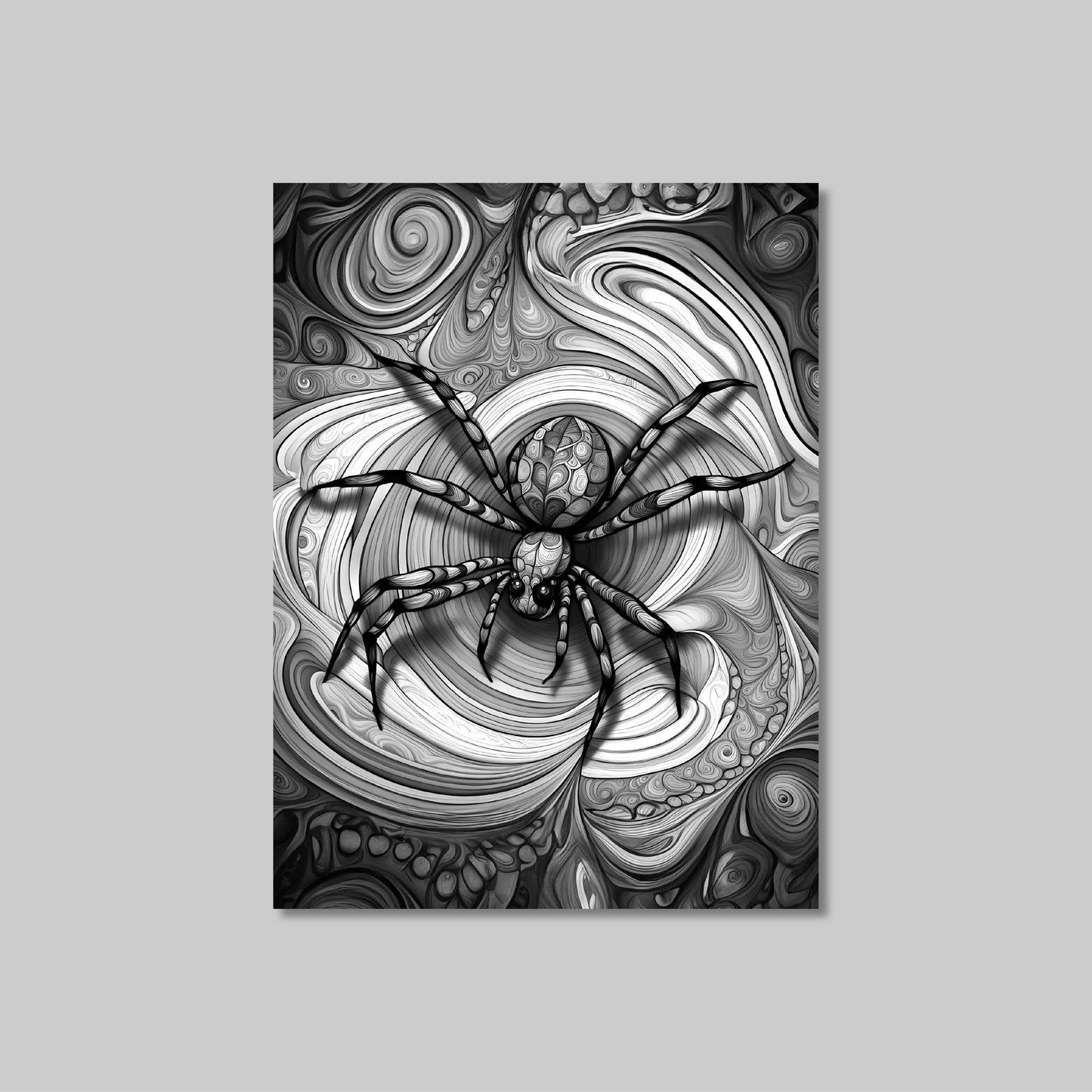 ABSTRACT SPIDER **UNFRAMED ART PRINT**