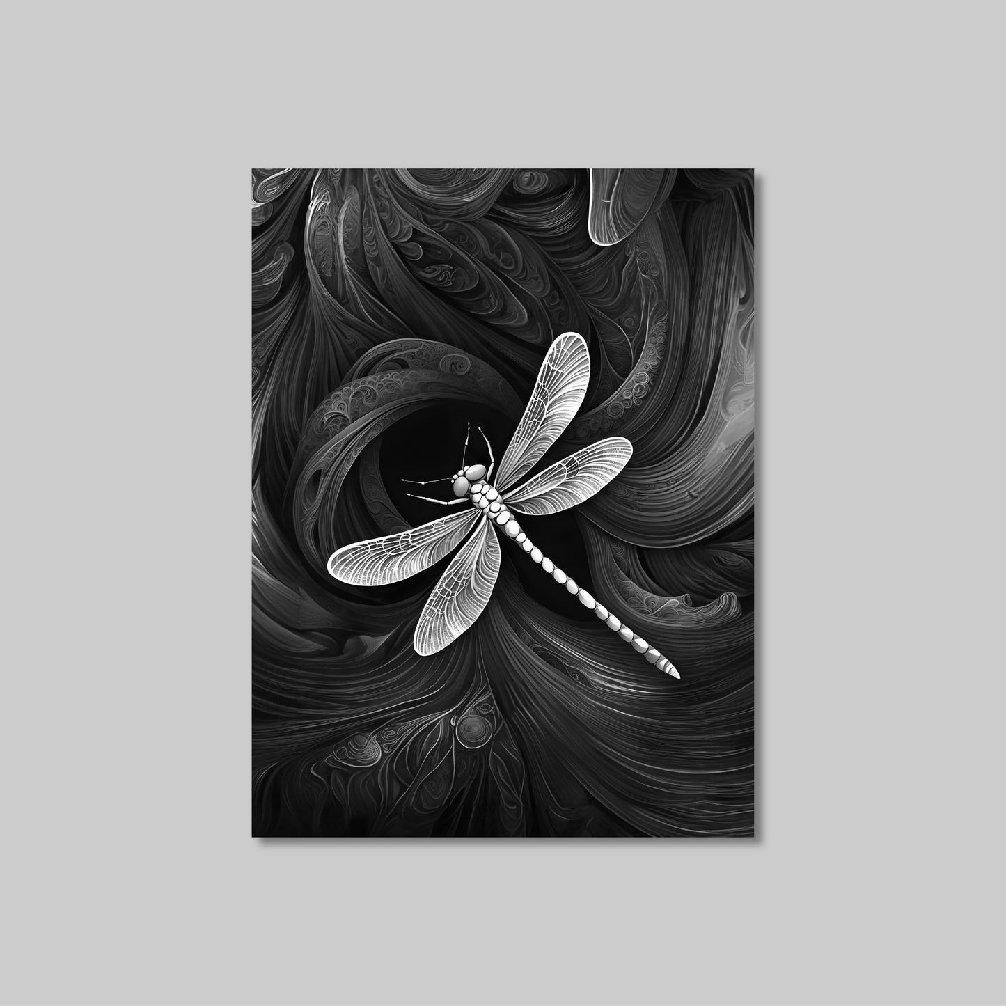 ABSTRACT DRAGONFLY **UNFRAMED ART PRINT**