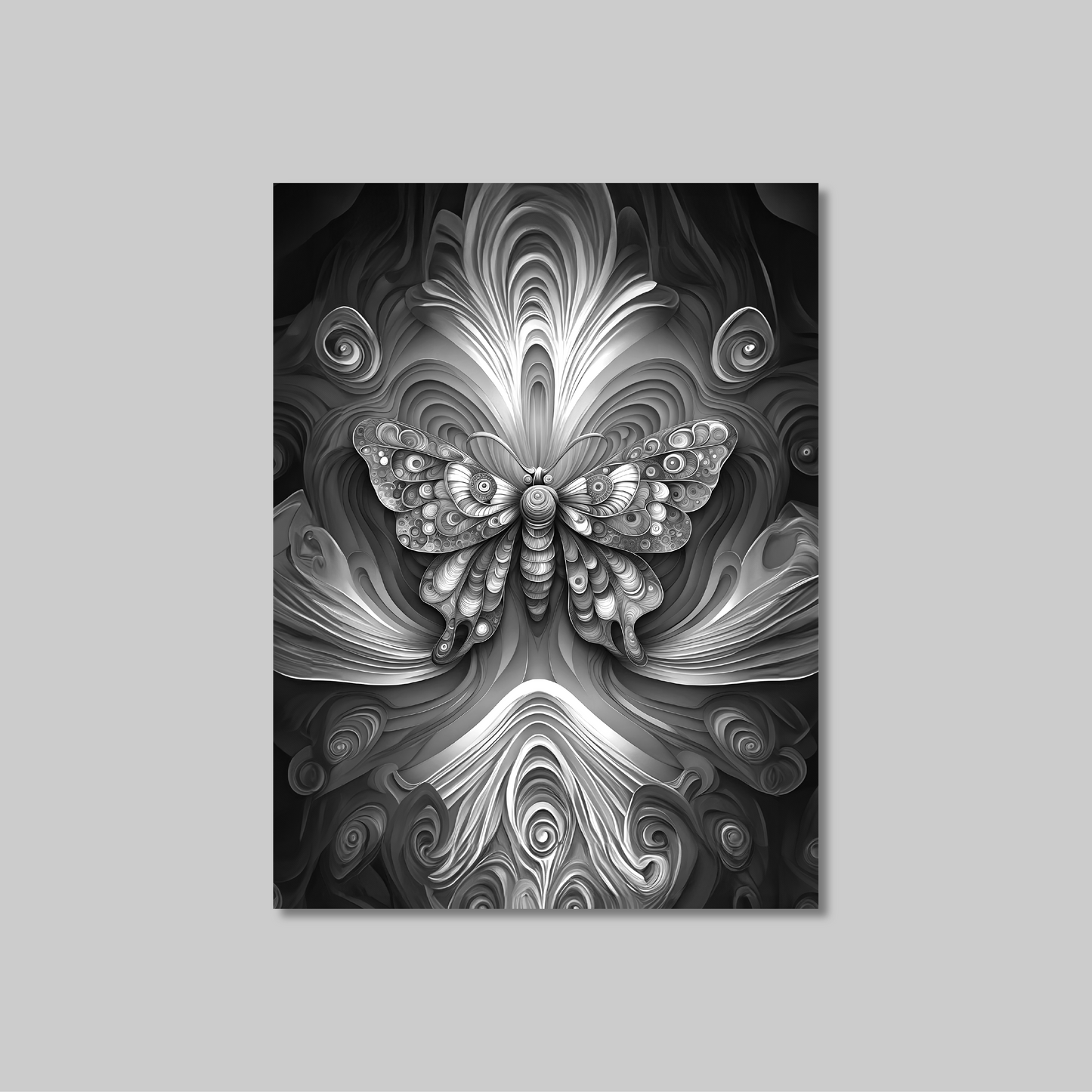 ABSTRACT BUTTERFLY **UNFRAMED ART PRINT**