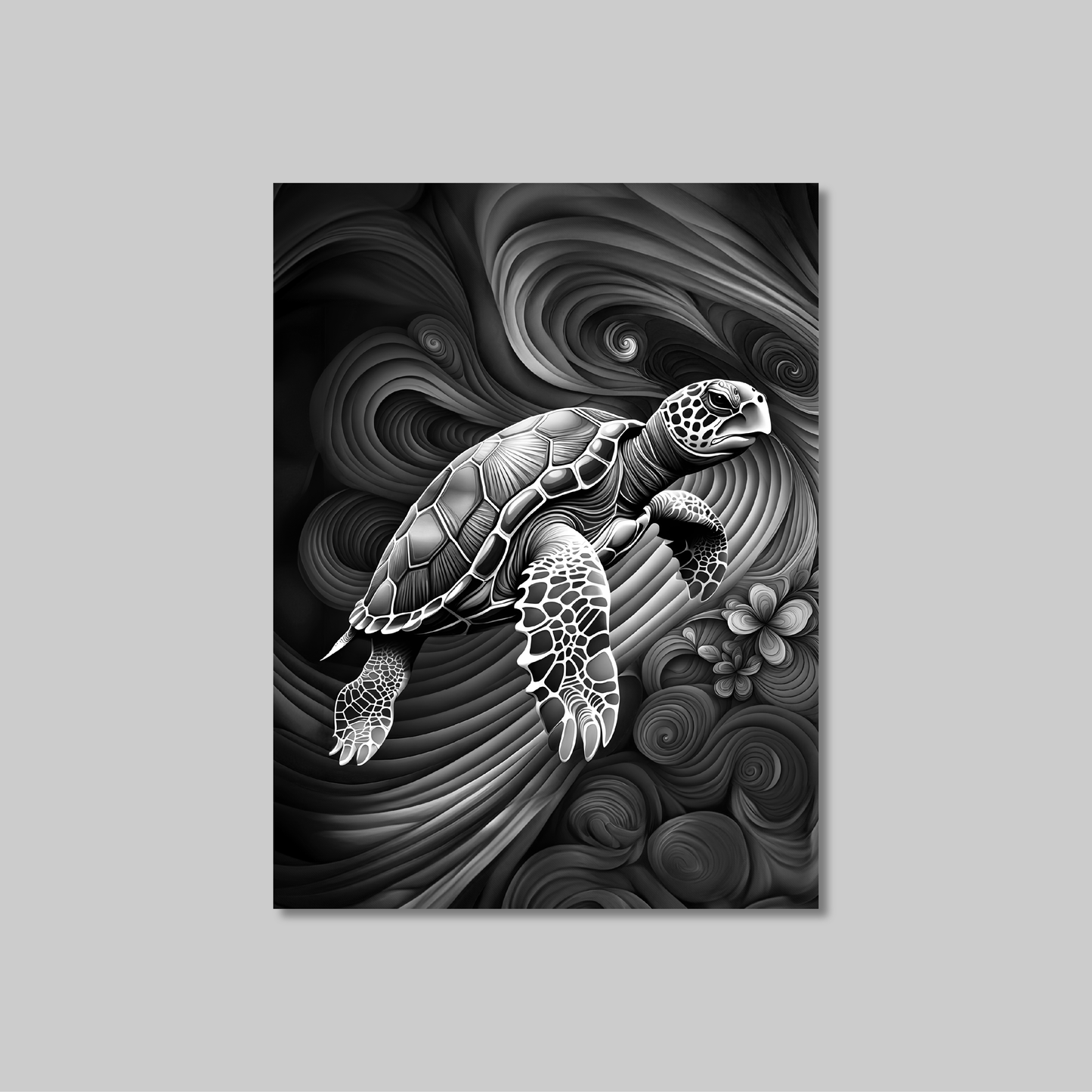 ABSTRACT TURTLE **UNFRAMED ART PRINT**