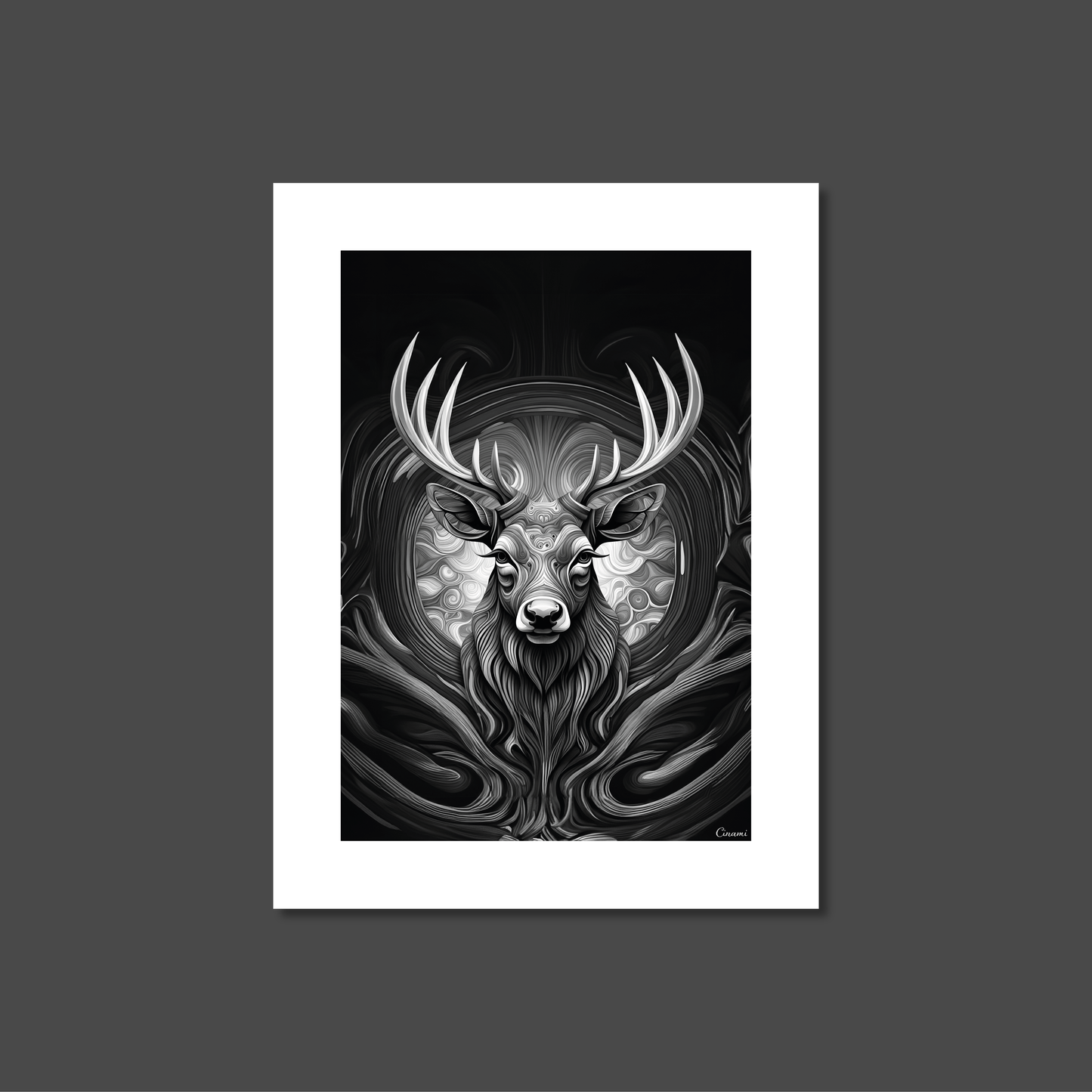 ABSTRACT STAG **UNFRAMED ART PRINT**