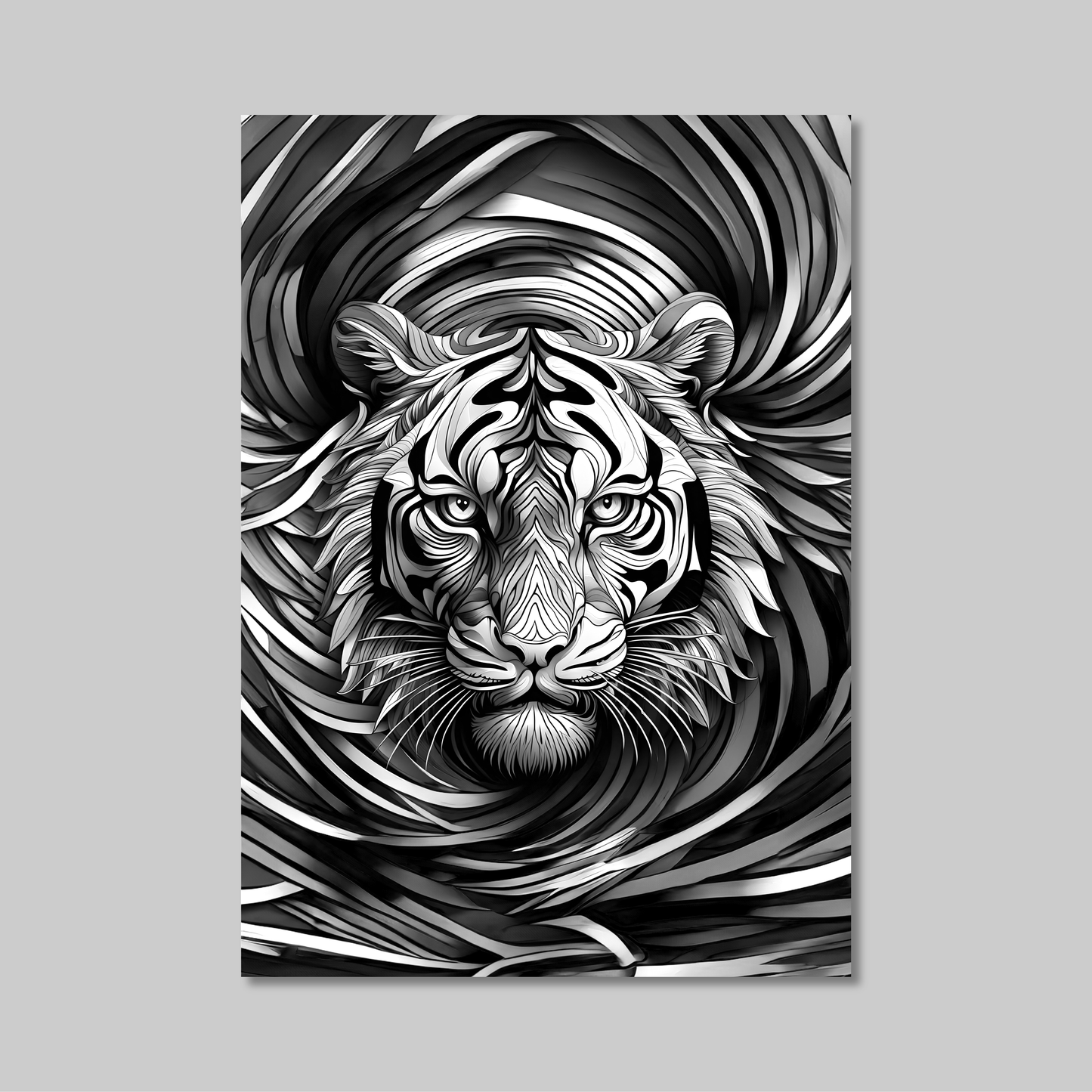 ABSTRACT TIGER **UNFRAMED ART PRINT**