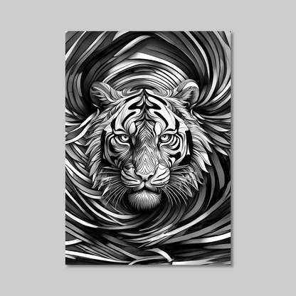 ABSTRACT TIGER **UNFRAMED ART PRINT**