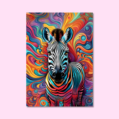 ABSTRACT ZEBRA **UNFRAMED ART PRINT**