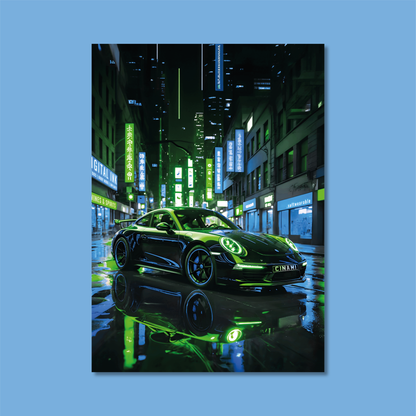 PORSCHE 911 (FRONT) **UNFRAMED POSTER**