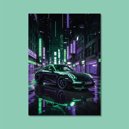 PORSCHE 911 (FRONT) **UNFRAMED POSTER**