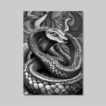 ABSTRACT COBRA **UNFRAMED ART PRINT**