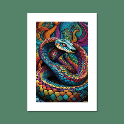 ABSTRACT COBRA **UNFRAMED ART PRINT**