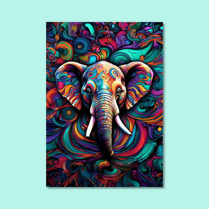 ABSTRACT ELEPHANT **UNFRAMED ART PRINT**