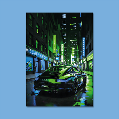 PORSCHE 911 (BACK) **UNFRAMED POSTER**