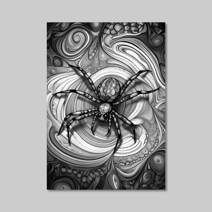ABSTRACT SPIDER **UNFRAMED ART PRINT**