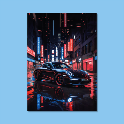 PORSCHE 911 (FRONT) **UNFRAMED POSTER**