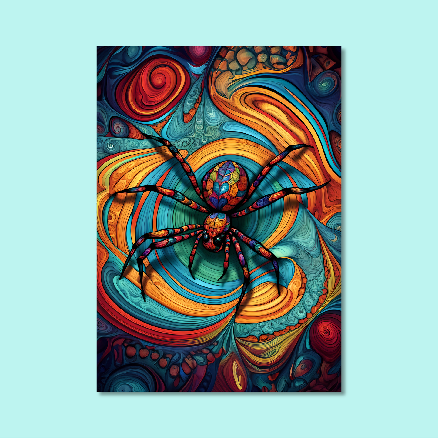 ABSTRACT SPIDER **UNFRAMED ART PRINT**