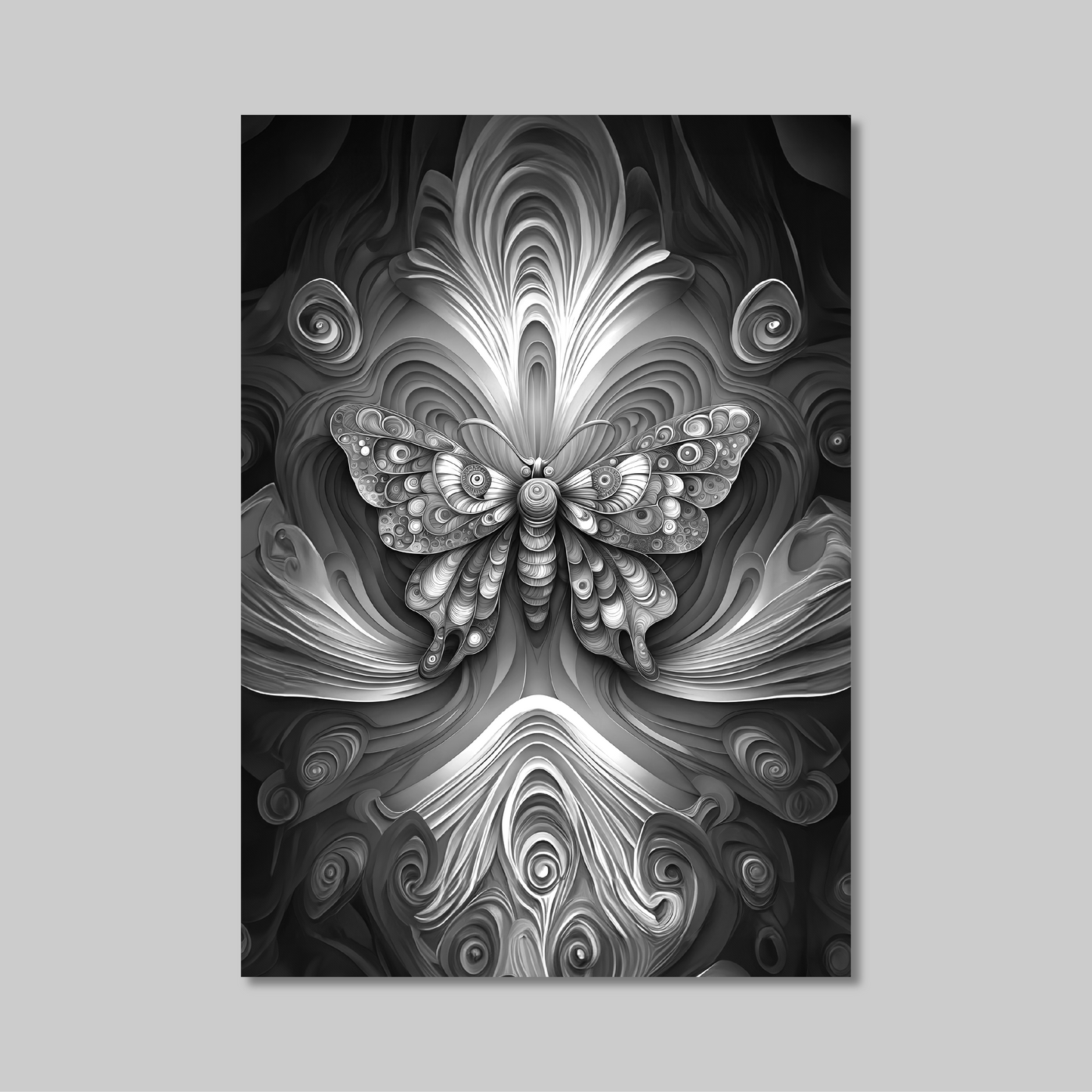 ABSTRACT BUTTERFLY **UNFRAMED ART PRINT**