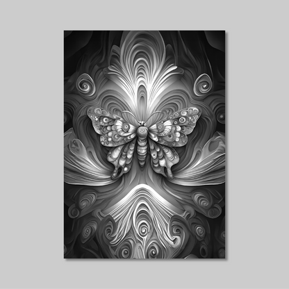 ABSTRACT BUTTERFLY **UNFRAMED ART PRINT**