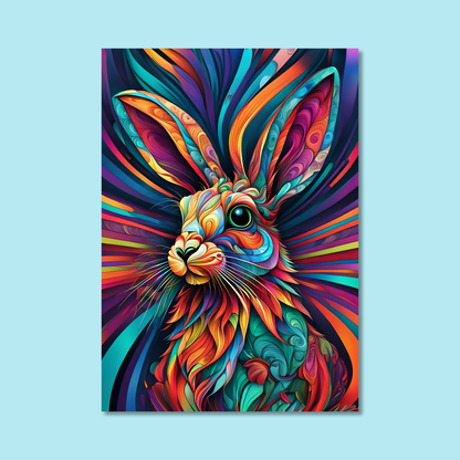 ABSTRACT RABBIT **UNFRAMED ART PRINT**