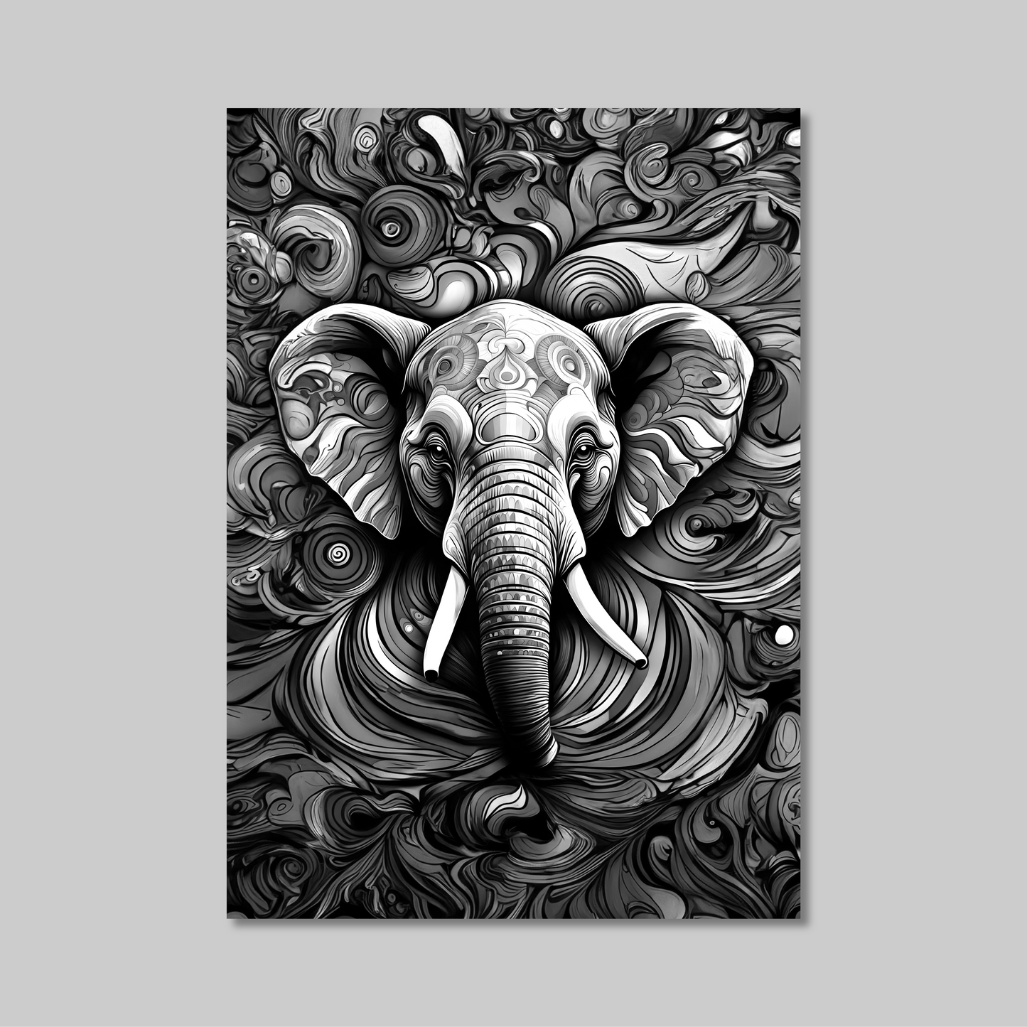 ABSTRACT ELEPHANT **UNFRAMED ART PRINT**
