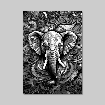 ABSTRACT ELEPHANT **UNFRAMED ART PRINT**