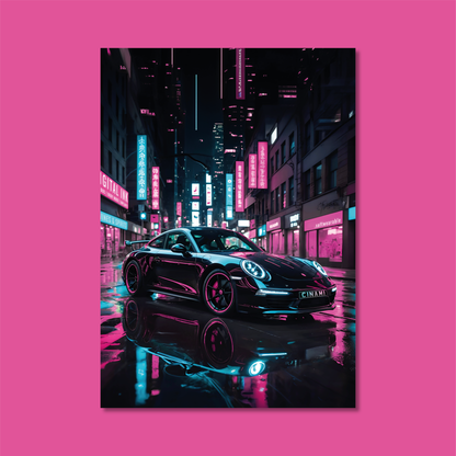 PORSCHE 911 (FRONT) **UNFRAMED POSTER**