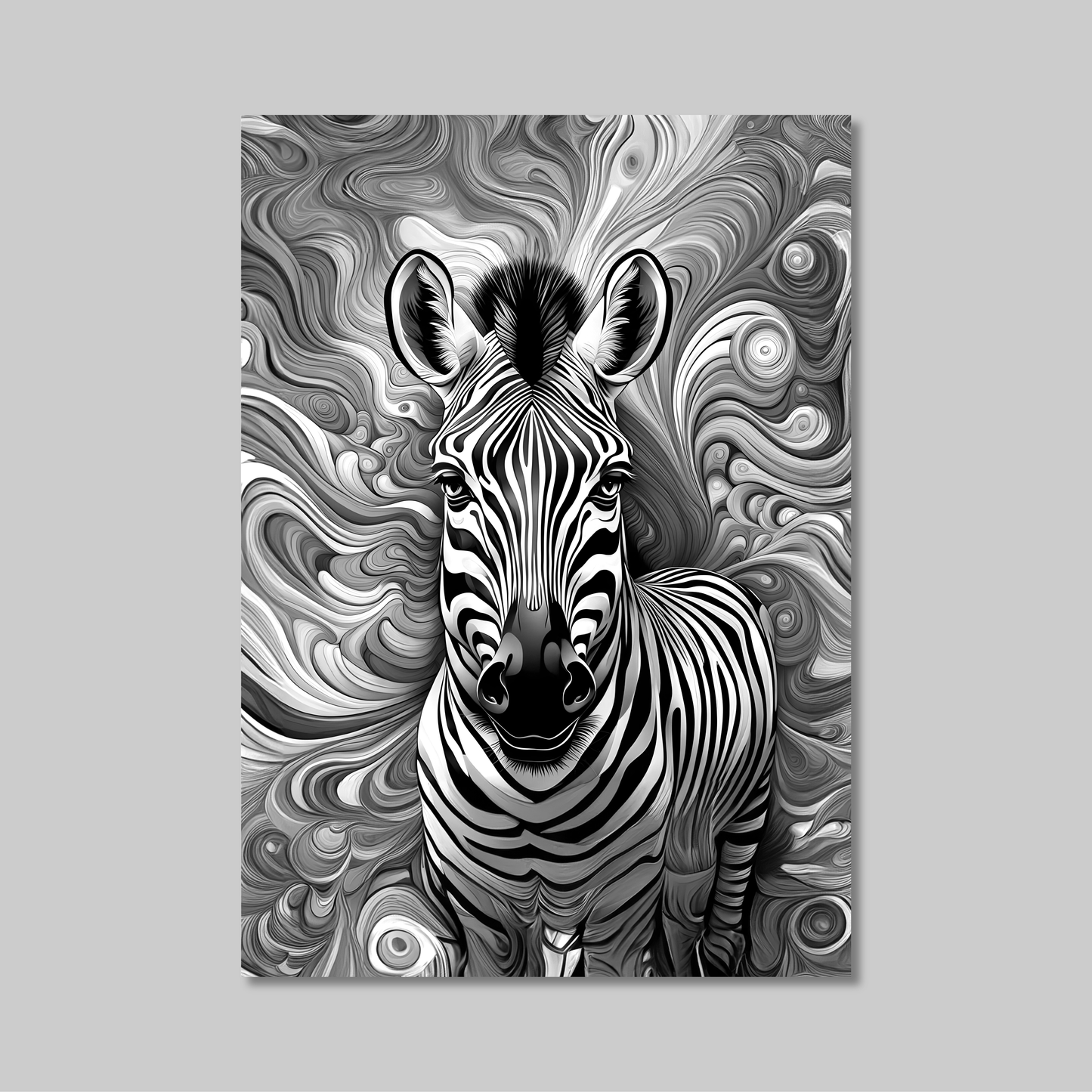 ABSTRACT ZEBRA **UNFRAMED ART PRINT**
