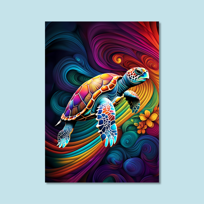 ABSTRACT TURTLE **UNFRAMED ART PRINT**