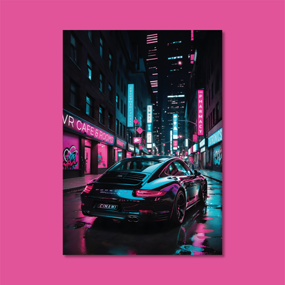 PORSCHE 911 (BACK) **UNFRAMED POSTER**
