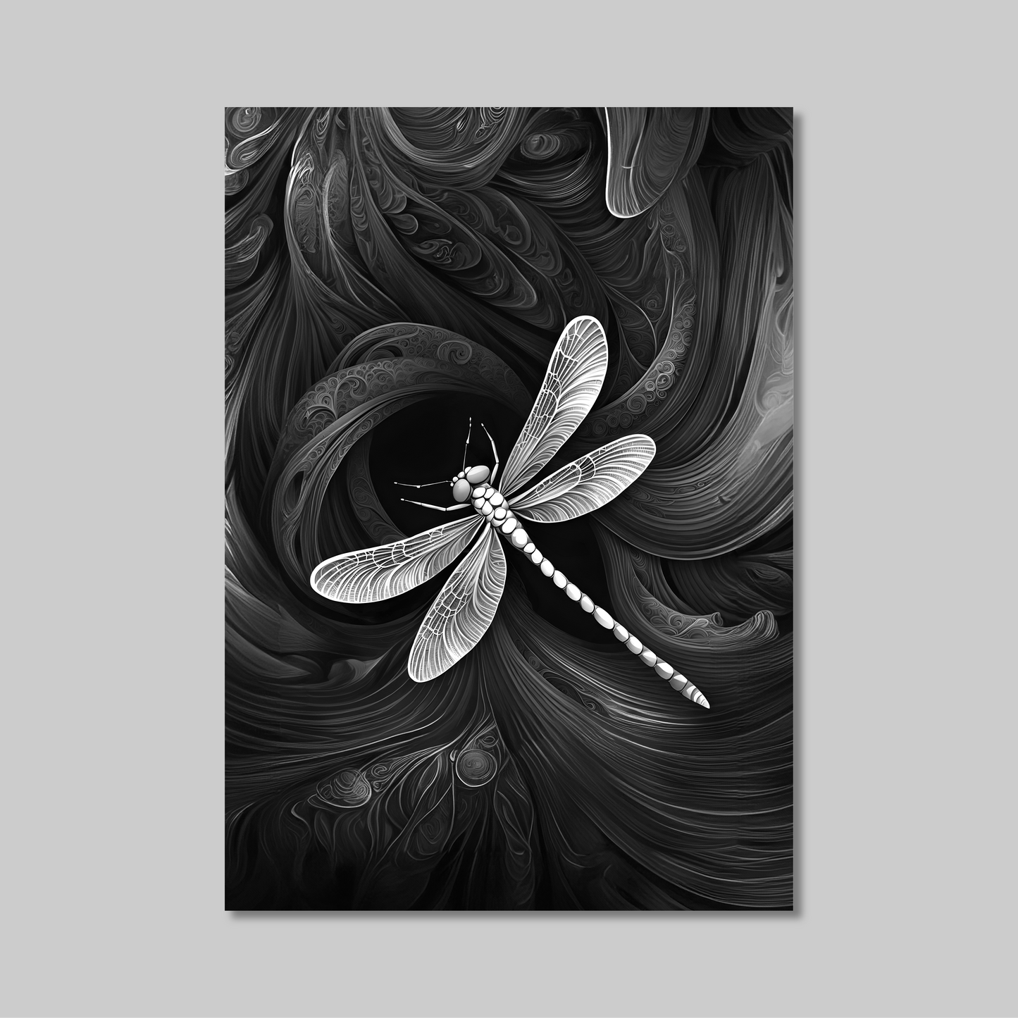 ABSTRACT DRAGONFLY **UNFRAMED ART PRINT**